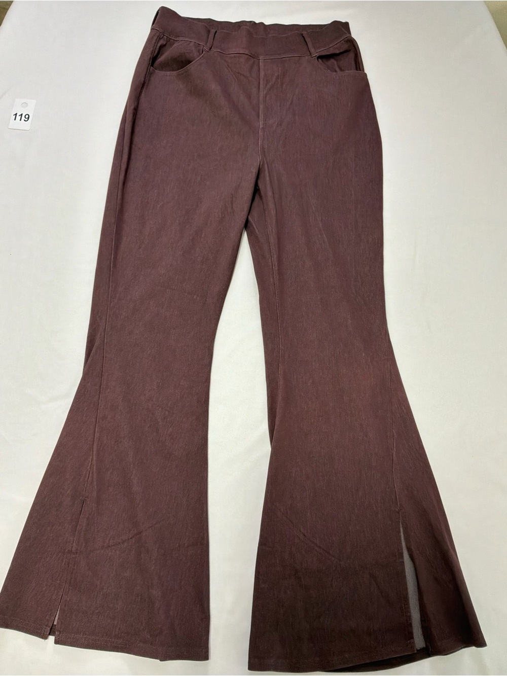 HALARA Wide Leg Pants in Deep Brown